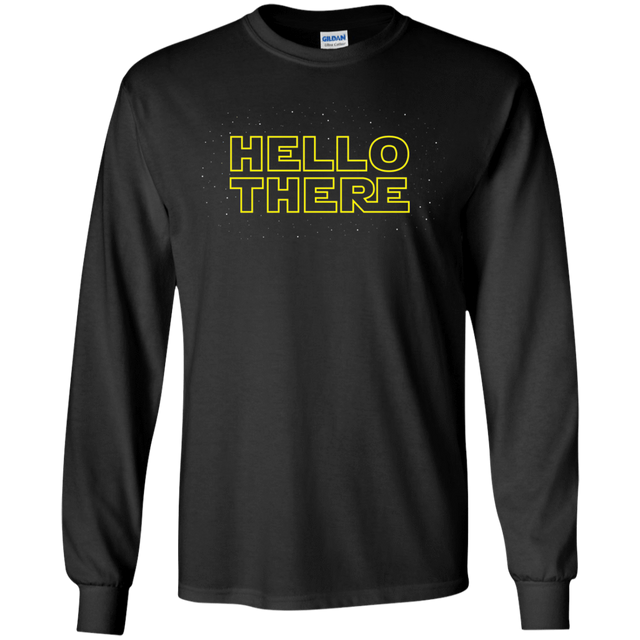 T-Shirts Black / S Hello There Men's Long Sleeve T-Shirt