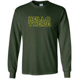 T-Shirts Forest Green / S Hello There Men's Long Sleeve T-Shirt