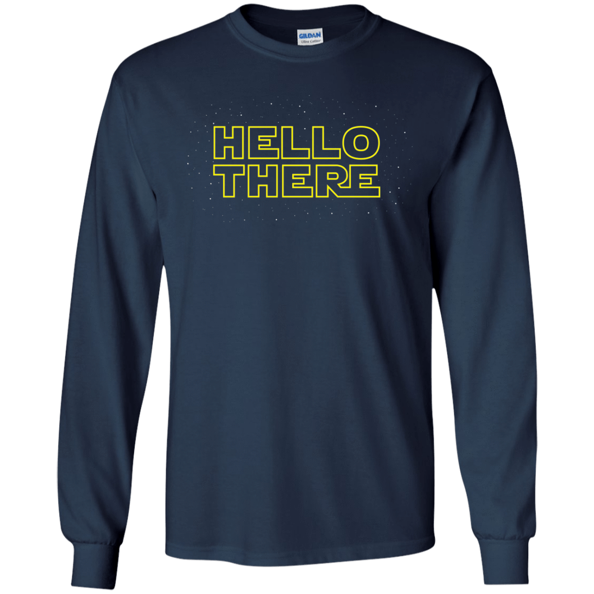 T-Shirts Navy / S Hello There Men's Long Sleeve T-Shirt