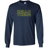 T-Shirts Navy / S Hello There Men's Long Sleeve T-Shirt