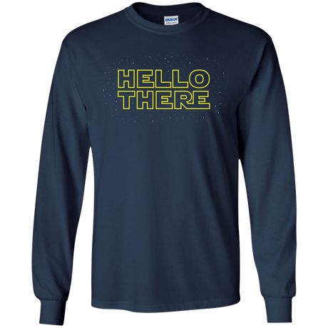 T-Shirts Navy / S Hello There Men's Long Sleeve T-Shirt