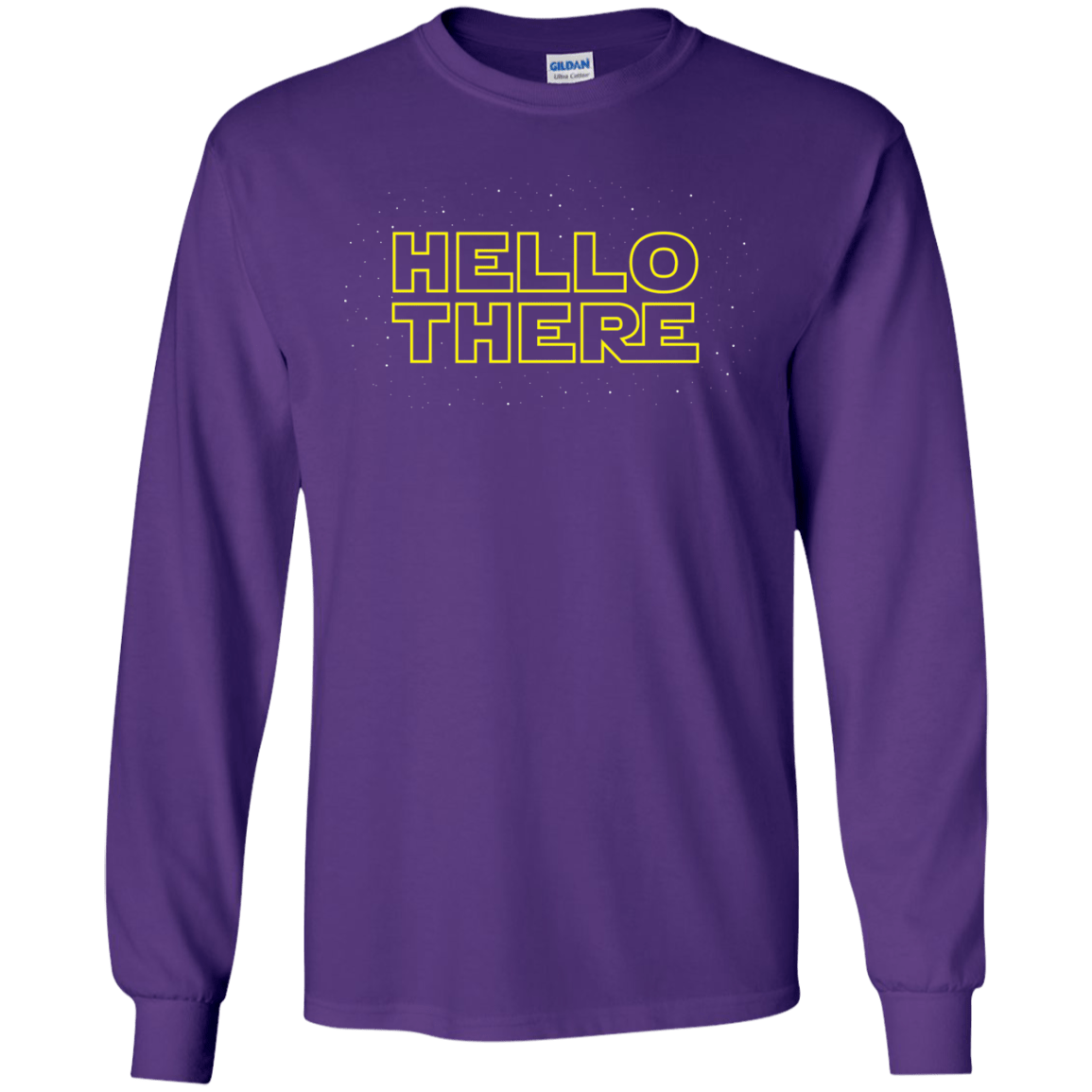 T-Shirts Purple / S Hello There Men's Long Sleeve T-Shirt