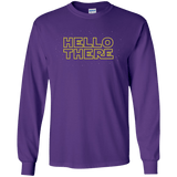 T-Shirts Purple / S Hello There Men's Long Sleeve T-Shirt