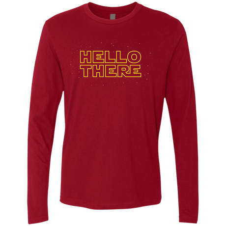 T-Shirts Cardinal / S Hello There Men's Premium Long Sleeve