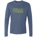 T-Shirts Indigo / S Hello There Men's Premium Long Sleeve