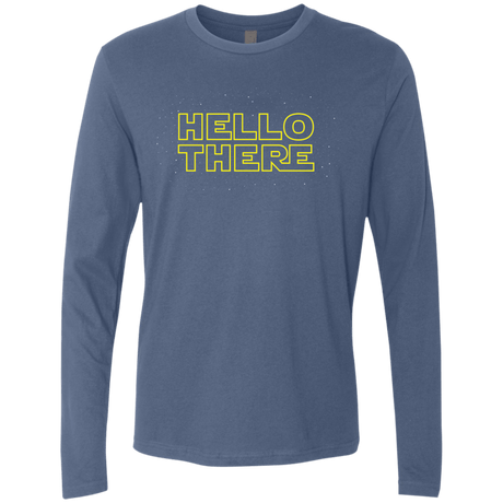 T-Shirts Indigo / S Hello There Men's Premium Long Sleeve