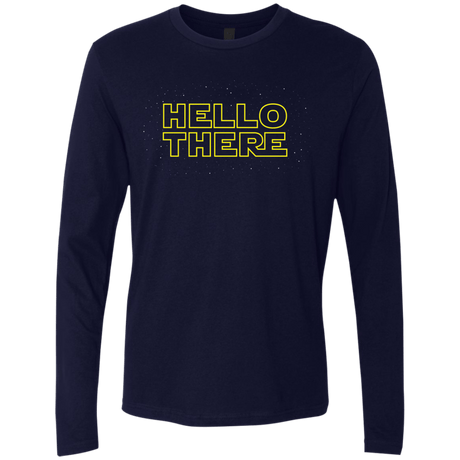 T-Shirts Midnight Navy / S Hello There Men's Premium Long Sleeve