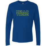 T-Shirts Royal / S Hello There Men's Premium Long Sleeve