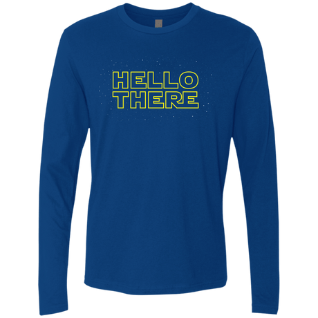 T-Shirts Royal / S Hello There Men's Premium Long Sleeve
