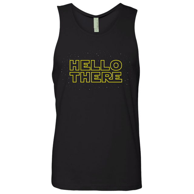 T-Shirts Black / S Hello There Men's Premium Tank Top