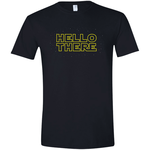 T-Shirts Black / X-Small Hello There Men's Semi-Fitted Softstyle