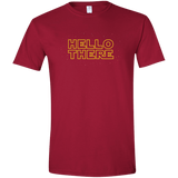 T-Shirts Cardinal Red / S Hello There Men's Semi-Fitted Softstyle
