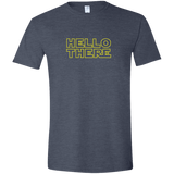 T-Shirts Heather Navy / S Hello There Men's Semi-Fitted Softstyle