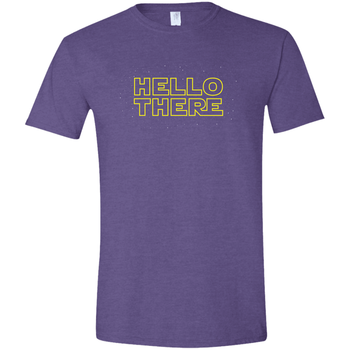 T-Shirts Heather Purple / S Hello There Men's Semi-Fitted Softstyle