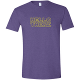 T-Shirts Heather Purple / S Hello There Men's Semi-Fitted Softstyle