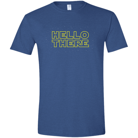 T-Shirts Heather Royal / X-Small Hello There Men's Semi-Fitted Softstyle