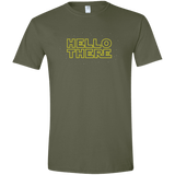 T-Shirts Military Green / S Hello There Men's Semi-Fitted Softstyle