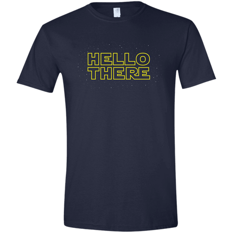 T-Shirts Navy / X-Small Hello There Men's Semi-Fitted Softstyle