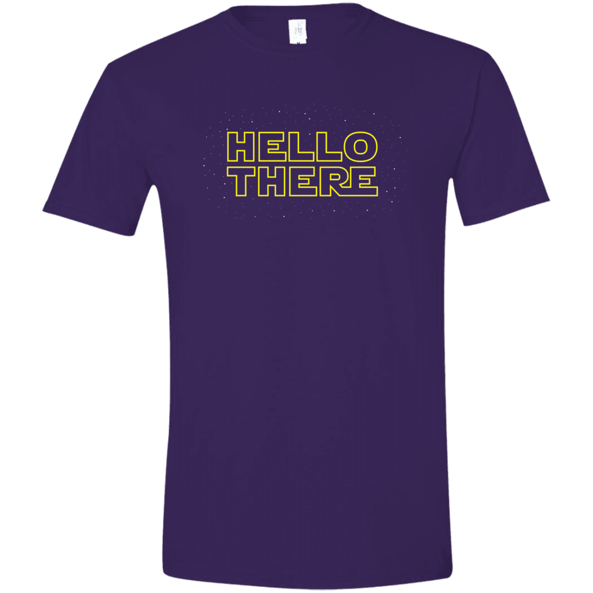 T-Shirts Purple / S Hello There Men's Semi-Fitted Softstyle