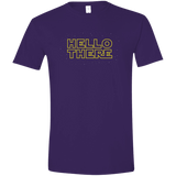 T-Shirts Purple / S Hello There Men's Semi-Fitted Softstyle
