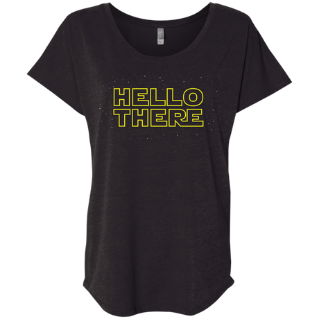 T-Shirts Vintage Black / X-Small Hello There Triblend Dolman Sleeve
