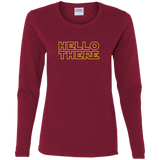 T-Shirts Cardinal / S Hello There Women's Long Sleeve T-Shirt
