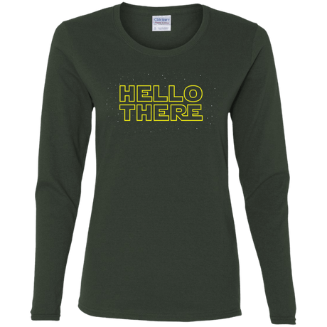T-Shirts Forest / S Hello There Women's Long Sleeve T-Shirt