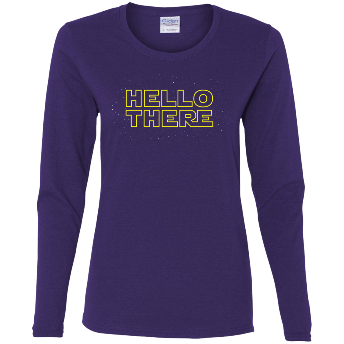 T-Shirts Purple / S Hello There Women's Long Sleeve T-Shirt