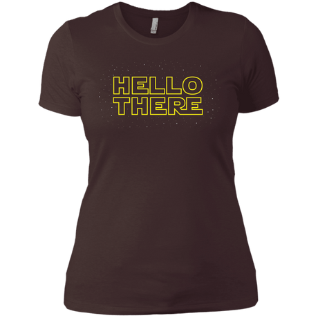 T-Shirts Dark Chocolate / X-Small Hello There Women's Premium T-Shirt