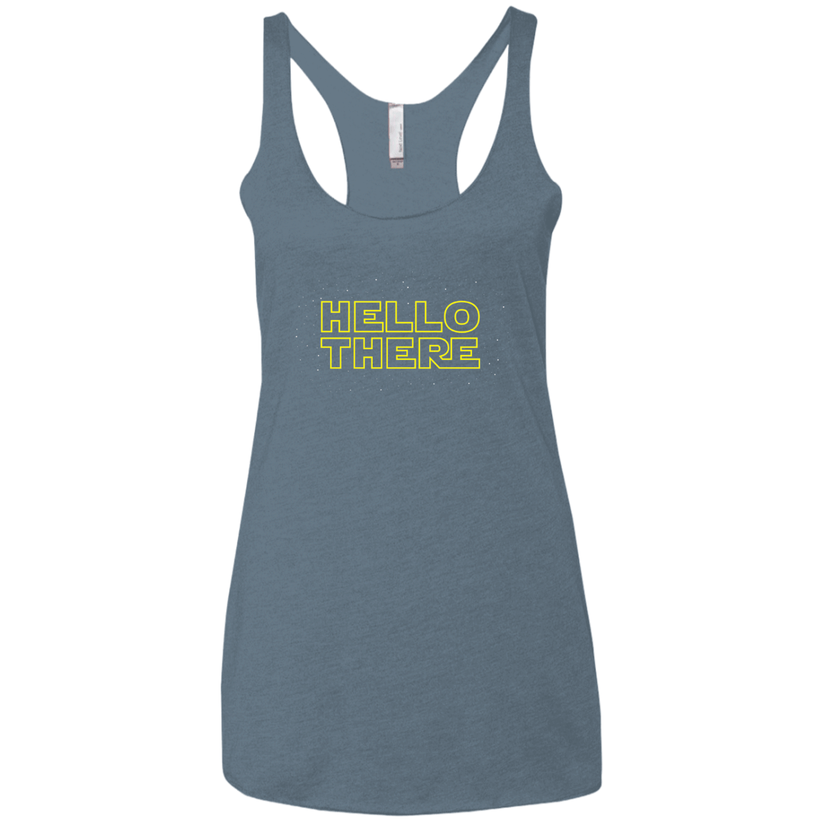 T-Shirts Indigo / X-Small Hello There Women's Triblend Racerback Tank