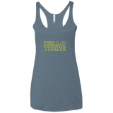 T-Shirts Indigo / X-Small Hello There Women's Triblend Racerback Tank