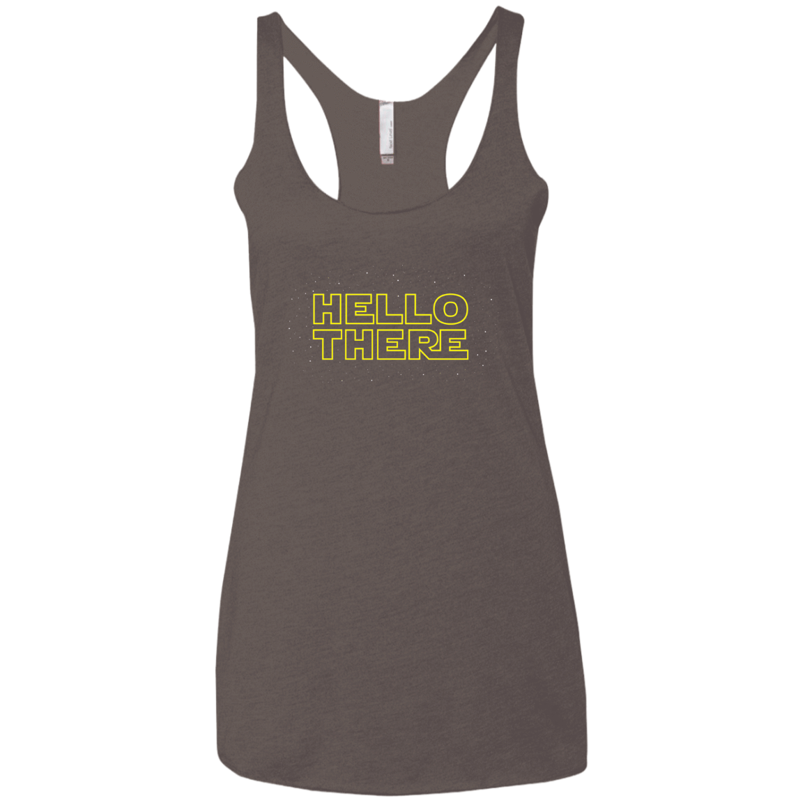 T-Shirts Macchiato / X-Small Hello There Women's Triblend Racerback Tank
