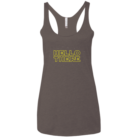 T-Shirts Macchiato / X-Small Hello There Women's Triblend Racerback Tank