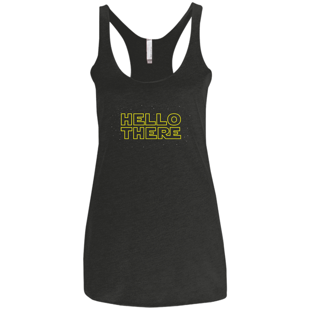 T-Shirts Vintage Black / X-Small Hello There Women's Triblend Racerback Tank