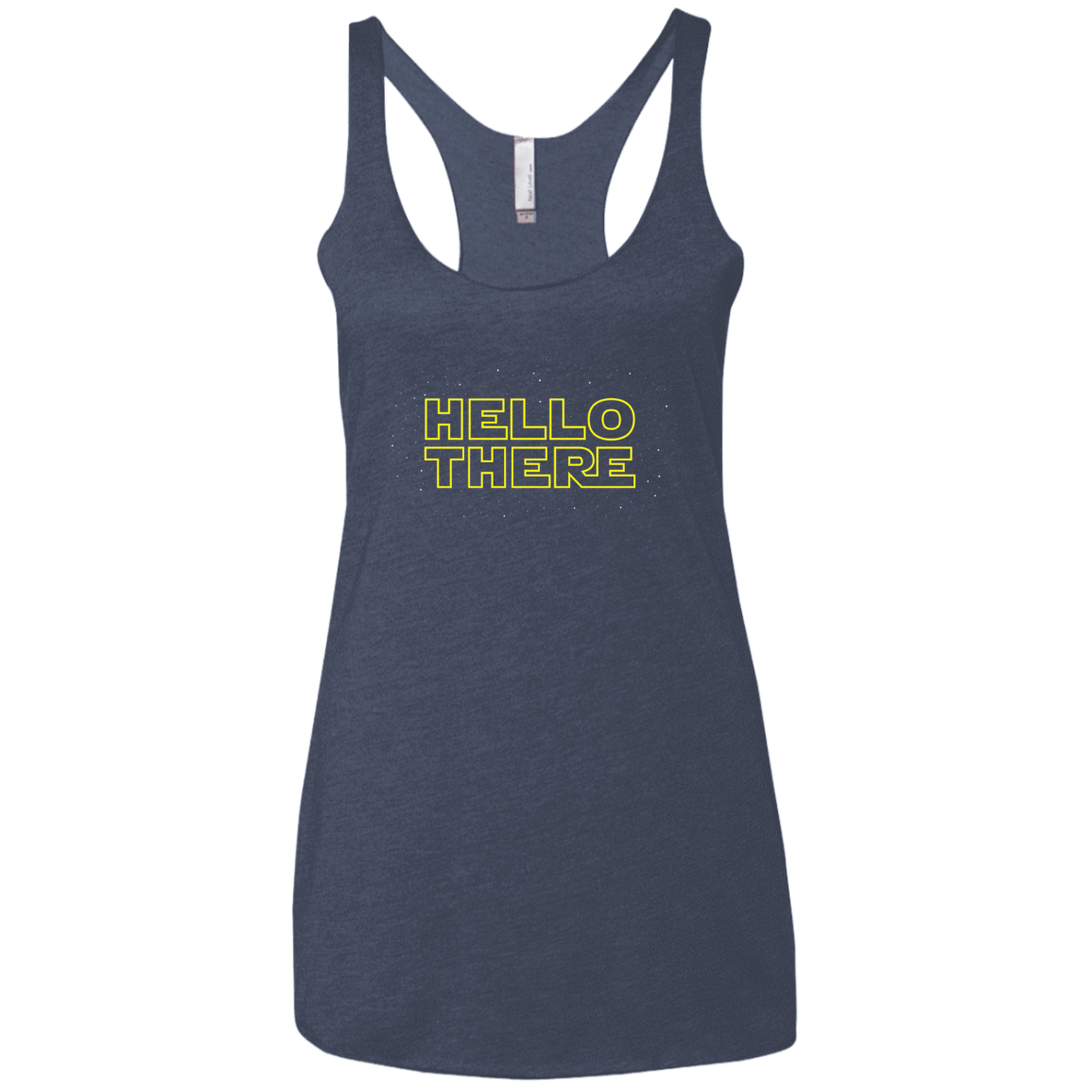 T-Shirts Vintage Navy / X-Small Hello There Women's Triblend Racerback Tank