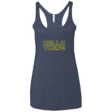T-Shirts Vintage Navy / X-Small Hello There Women's Triblend Racerback Tank