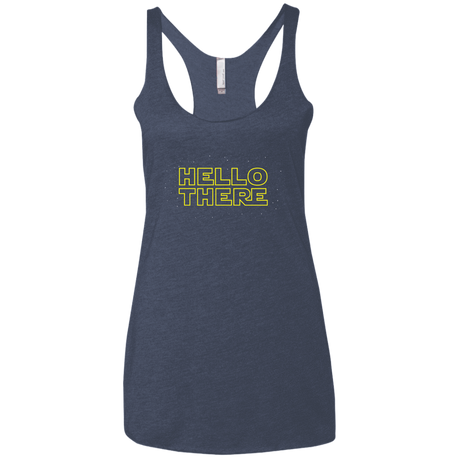 T-Shirts Vintage Navy / X-Small Hello There Women's Triblend Racerback Tank