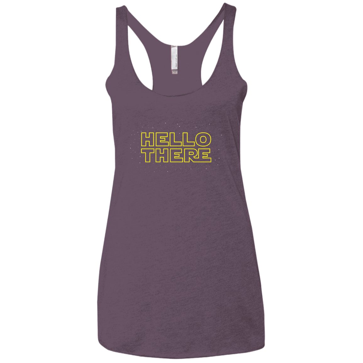 T-Shirts Vintage Purple / X-Small Hello There Women's Triblend Racerback Tank
