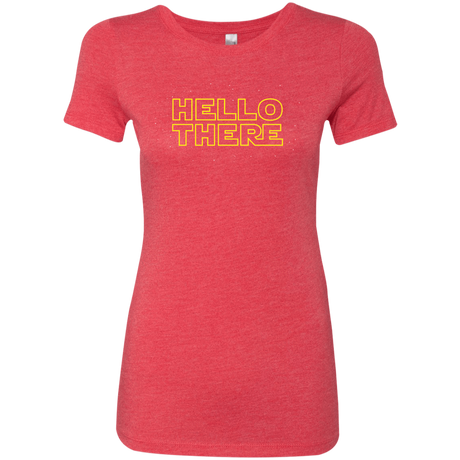 T-Shirts Vintage Red / S Hello There Women's Triblend T-Shirt