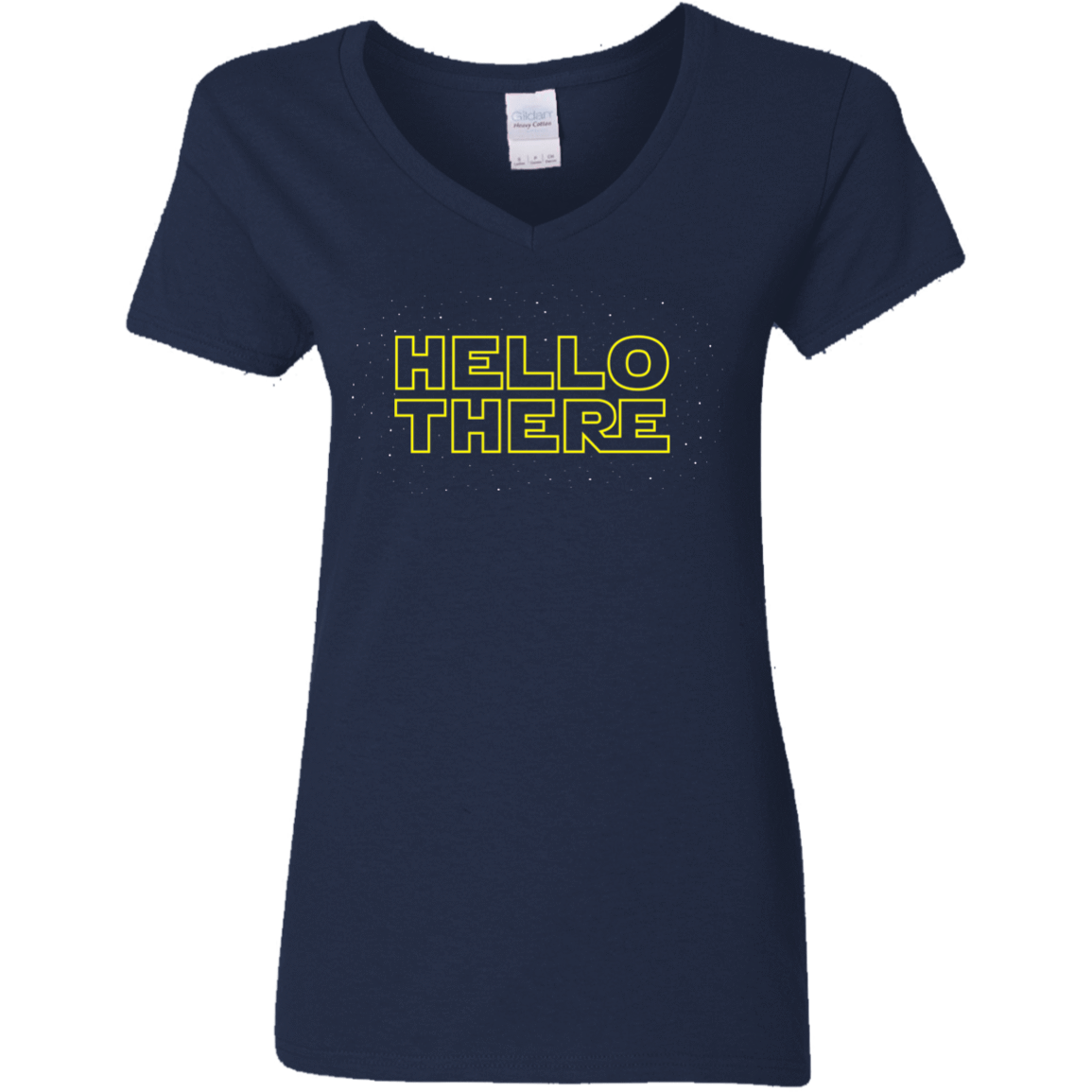 T-Shirts Navy / S Hello There Women's V-Neck T-Shirt