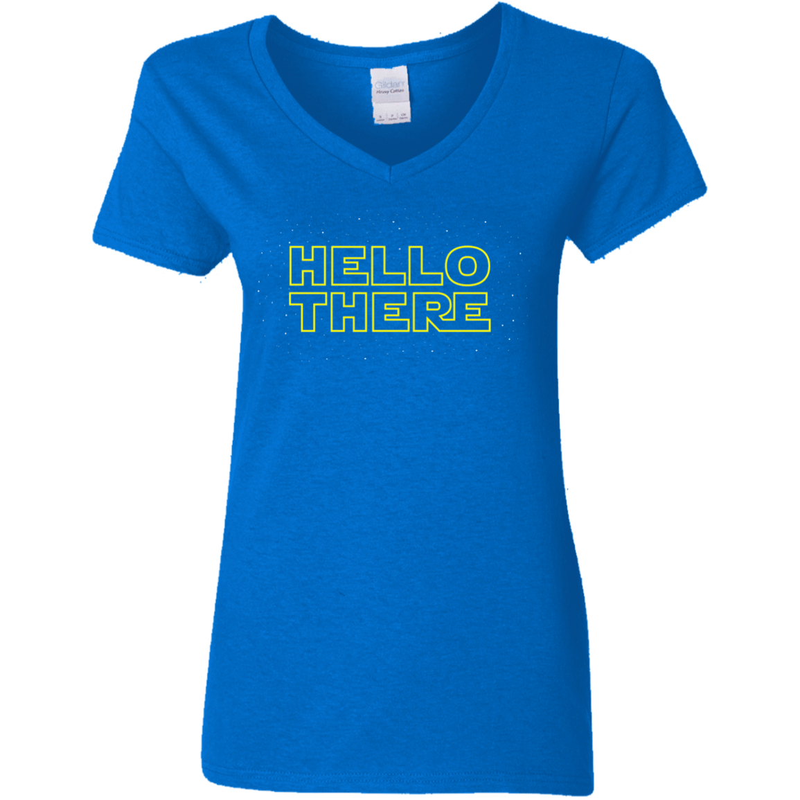 T-Shirts Royal / S Hello There Women's V-Neck T-Shirt