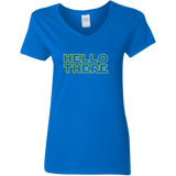 T-Shirts Royal / S Hello There Women's V-Neck T-Shirt