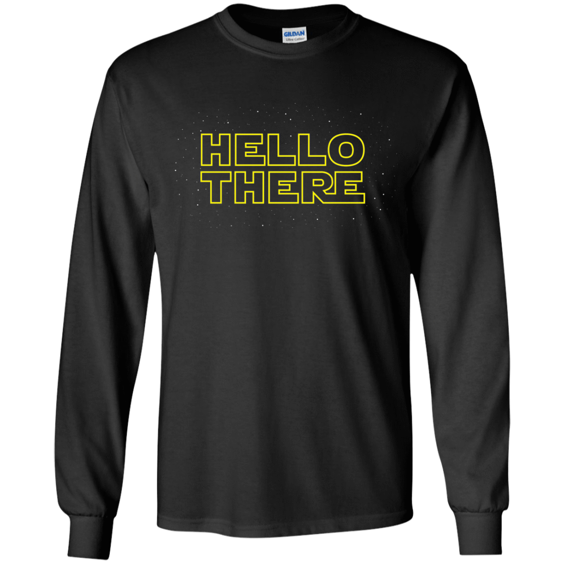 T-Shirts Black / YS Hello There Youth Long Sleeve T-Shirt