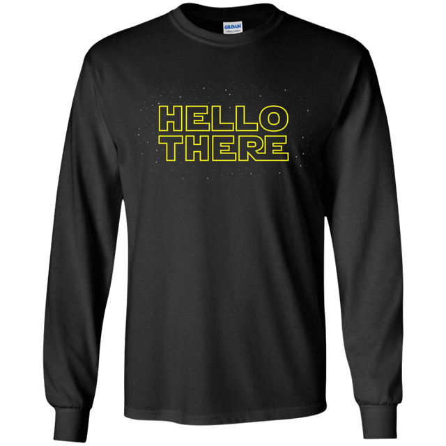 T-Shirts Black / YS Hello There Youth Long Sleeve T-Shirt