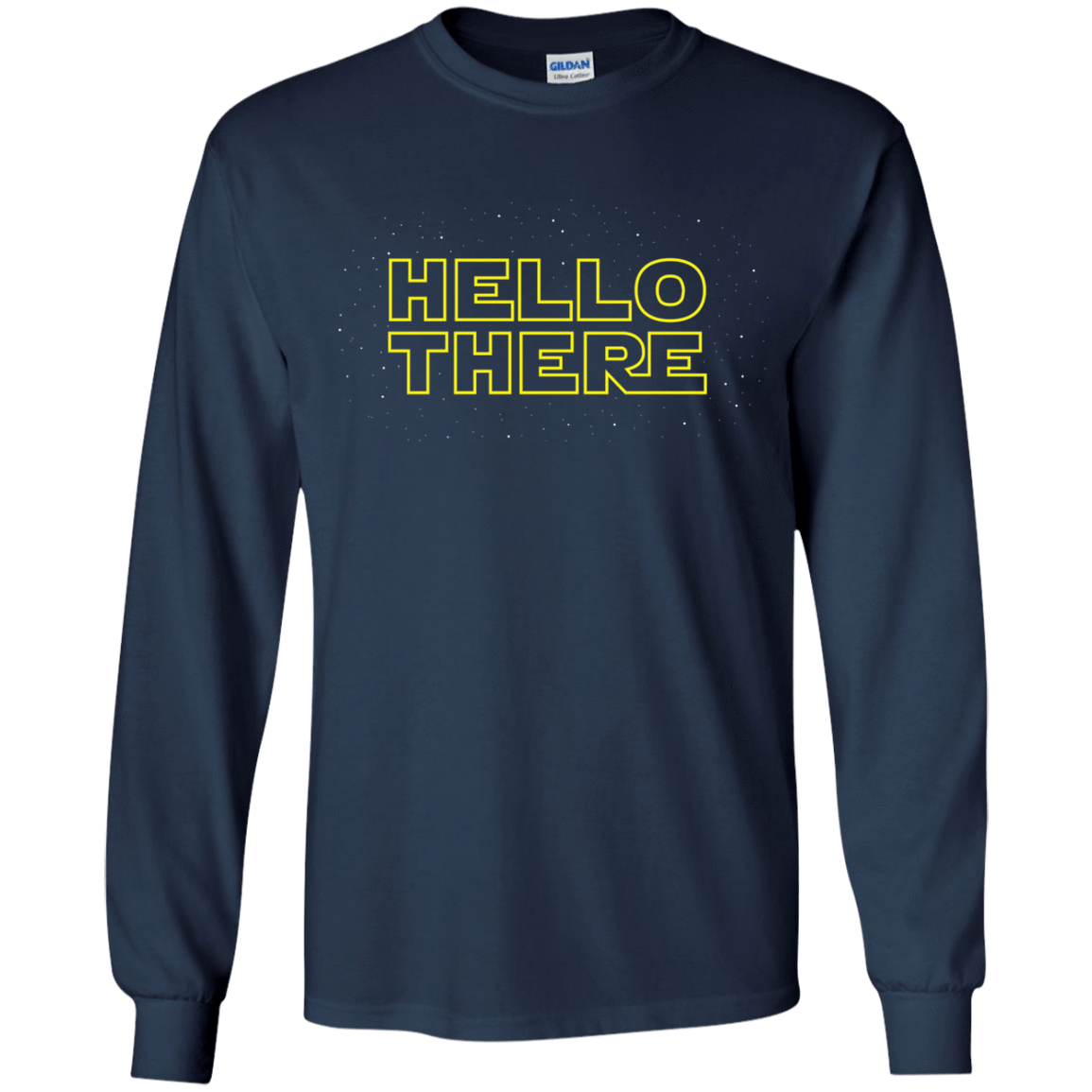 T-Shirts Navy / YS Hello There Youth Long Sleeve T-Shirt