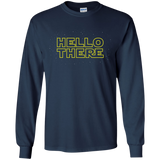 T-Shirts Navy / YS Hello There Youth Long Sleeve T-Shirt