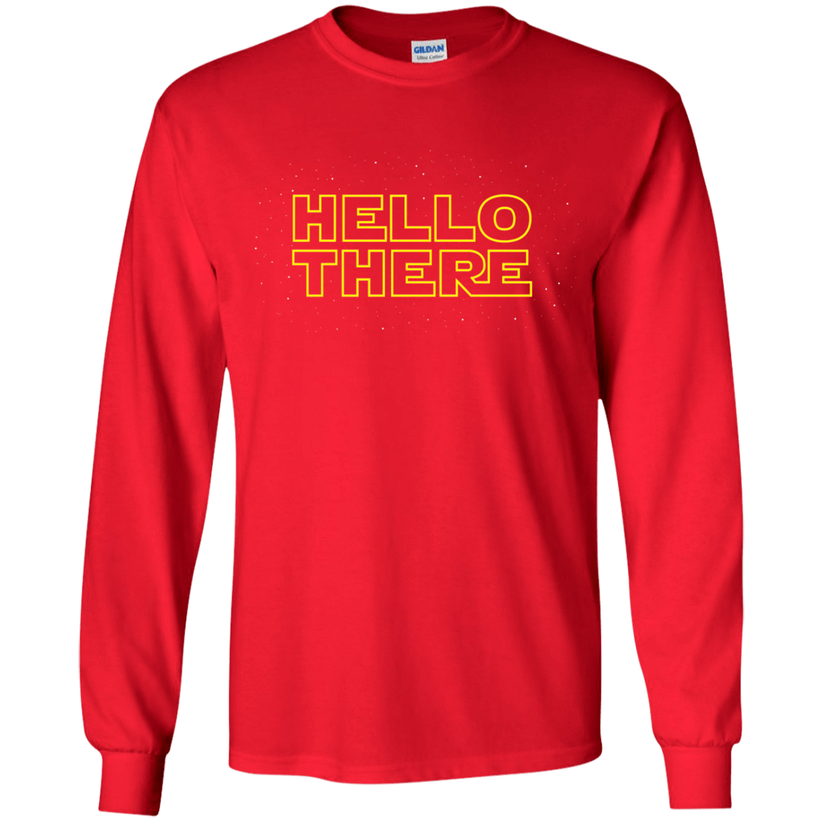 T-Shirts Red / YS Hello There Youth Long Sleeve T-Shirt