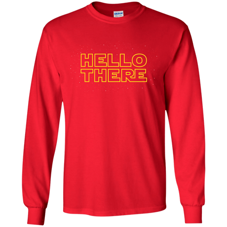 T-Shirts Red / YS Hello There Youth Long Sleeve T-Shirt