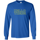 T-Shirts Royal / YS Hello There Youth Long Sleeve T-Shirt