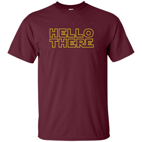 T-Shirts Maroon / YXS Hello There Youth T-Shirt